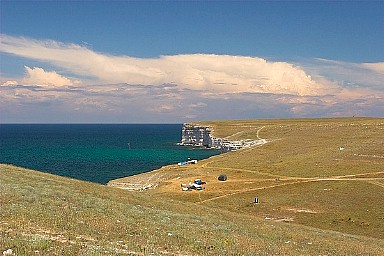 Typical habitat of Hemaris croatica croatica, Tarkhankut, Crimea, Ukraine. Photo: © Nickolai Ivshin.